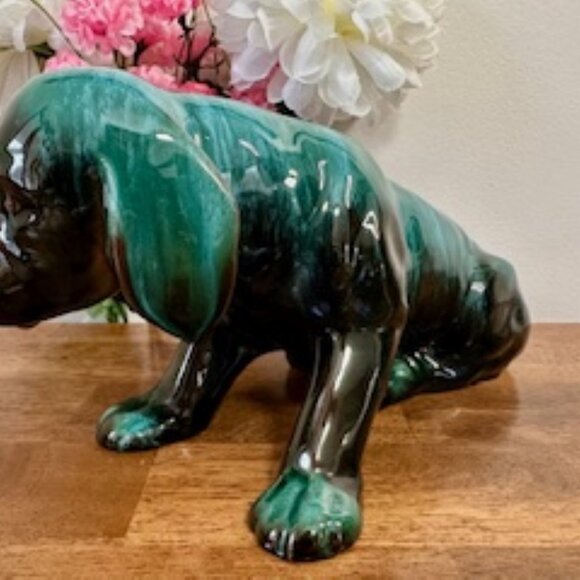 Adorable Blue Mountain Pottery Puppy Figurine BMP Vintage Dog Canada - Picture 4 of 5